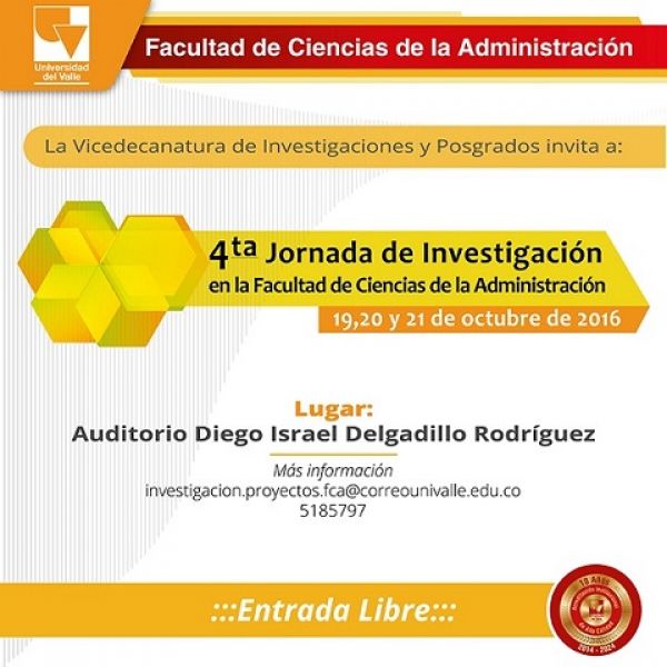IV Jornada de Investigaci&oacute;n en Administraci&oacute;n