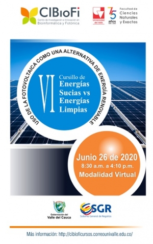 VI Cursillo CIBioFi: Energ&iacute;as Sucias vs Energ&iacute;as Limpias