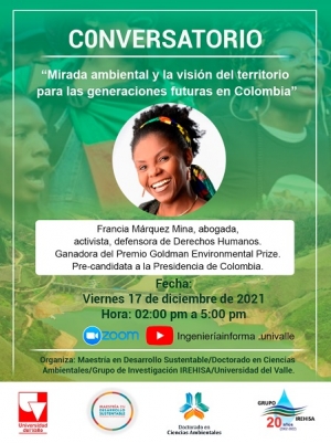 Conversatorio "Mirada ambiental y la visi&oacute;n del territorio para las generaciones futuras en Colombia"