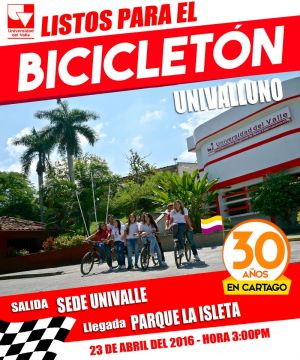 Este s&aacute;bado, biciclet&oacute;n en la Sede Cartago