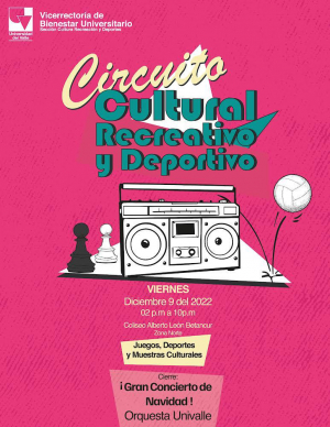 Participa hoy del Circuito Cultural, Recreativo y Deportivo