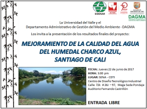 Mejora calidad del agua de humedal Charco Azul