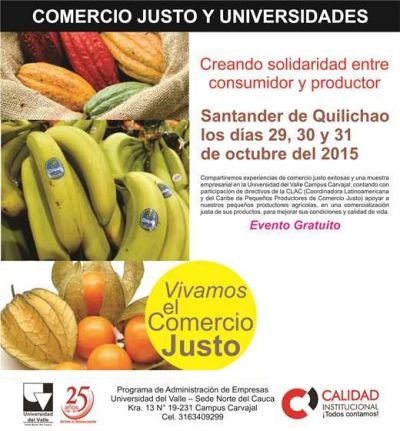 Universidades y comercio justo en Norte del Cauca
