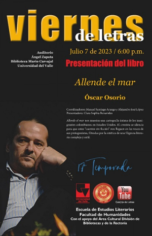 &ldquo;Allende el mar&rdquo;, nuevo libro del profesor &Oacute;scar Osorio