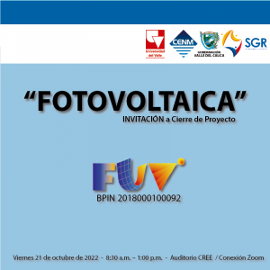Invitaci&oacute;n al cierre de proyecto de regal&iacute;as 'FOTOVOLTAICA'