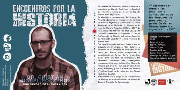 Inicia el Tercer Ciclo de Conferencias de Encuentros por la Historia
