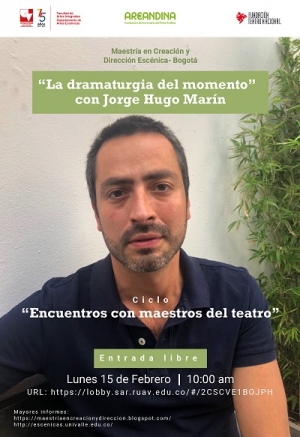 Inicia el ciclo &ldquo;Encuentros con maestros del teatro&rdquo; 2021