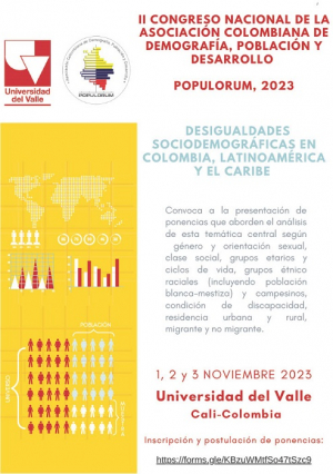 Llamado a res&uacute;menes para el II Congreso Nacional de Demograf&iacute;a, Poblaci&oacute;n y Desarrollo