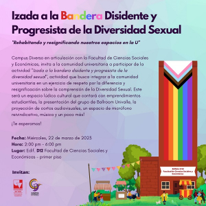 Izada a la bandera Disidente y Progresista de la Diversidad Sexual