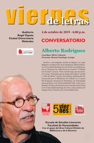 Alberto Rodr&iacute;guez en Viernes de Letras