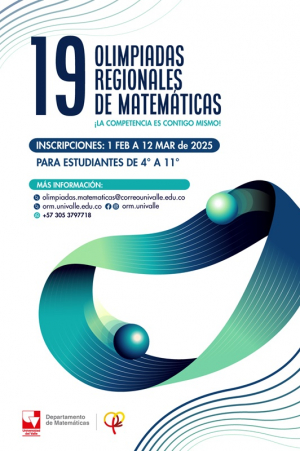 Abiertas las inscripciones a las 19&deg; Olimpiadas Regionales de Matem&aacute;ticas