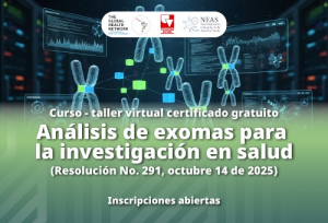 Participa en el taller virtual gratuito "An&aacute;lisis de exomas para la investigaci&oacute;n en salud"