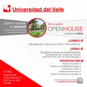 Open House de Posgrados en Administraci&oacute;n