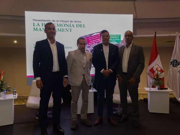 Rector present&oacute; obra sobre management y poder