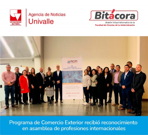 Comercio Exterior recibi&oacute; reconocimiento en asamblea de profesiones internacionales