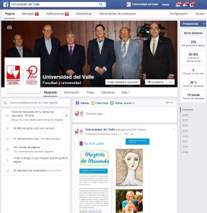 El fanpage de Univalle, uno de los m&aacute;s visitados en Colombia