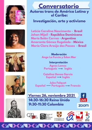 Autoras trans de Am&eacute;rica Latina y el Caribe: investigaci&oacute;n, arte y activismo