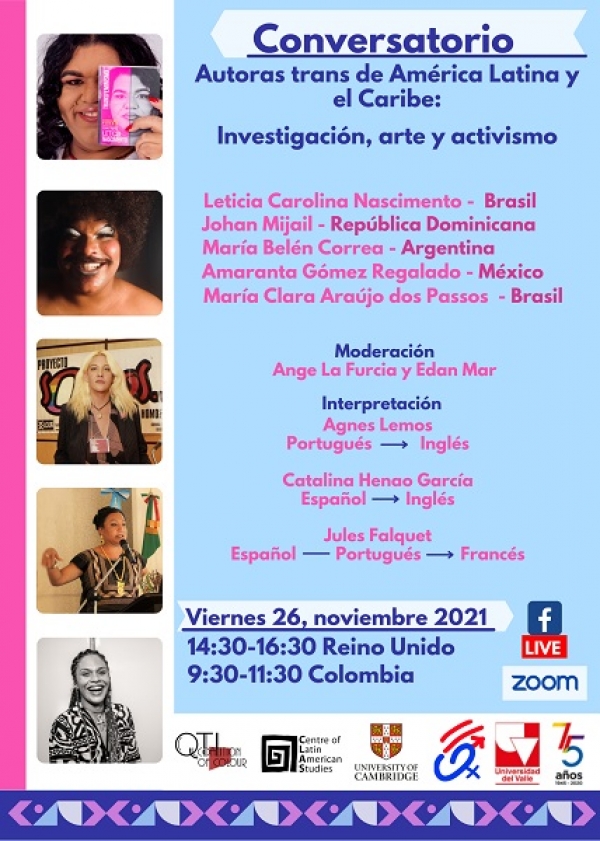 Autoras trans de Am&eacute;rica Latina y el Caribe: investigaci&oacute;n, arte y activismo