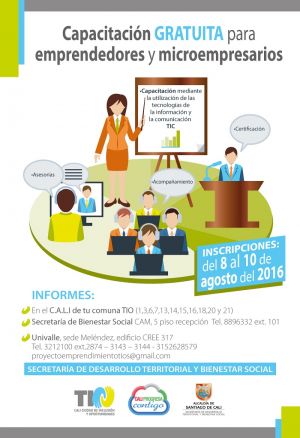 Univalle capacita a emprendedores y microempresarios de Cali