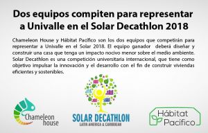 Dos equipos competir&aacute;n para representar a Univalle en el Solar Decathlon 2018