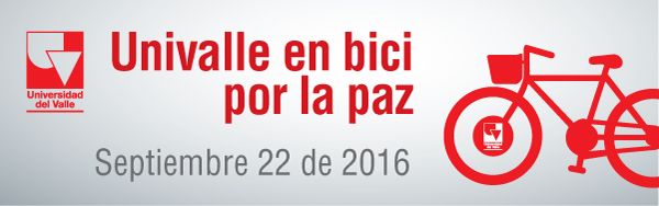 Univalle en bici por la paz, el 22 de septiembre