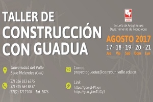 Taller de construcci&oacute;n con guadua