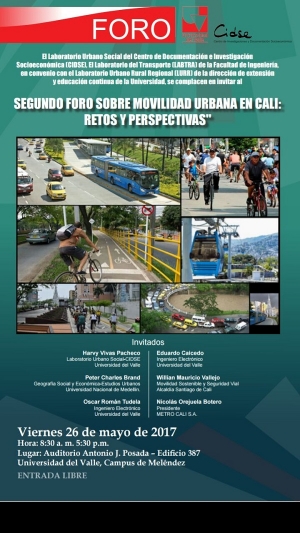 Foro sobre movilidad urbana en cali