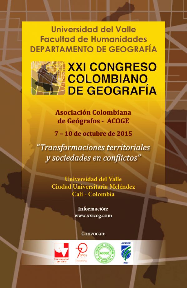 XXI Congreso Colombiano de Geograf&iacute;a