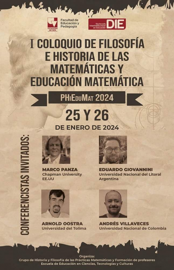 I Coloquio de Filosof&iacute;a e Historia de las Matem&aacute;ticas y Educaci&oacute;n Matem&aacute;tica