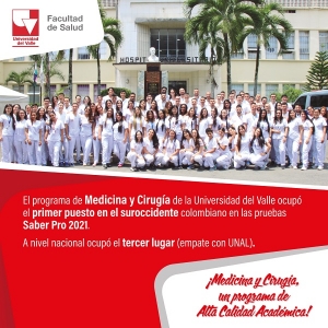 Medicina y Cirug&iacute;a de Univalle: los mejores Saber Pro del suroccidente