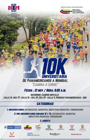 Carrera atl&eacute;tica universitaria 10k: &iexcl;Camina o corre a inscribirte!