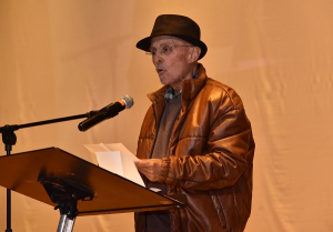 Palabras del maestro Alberto Guzm&aacute;n Naranjo durante el homenaje a su vida y obra