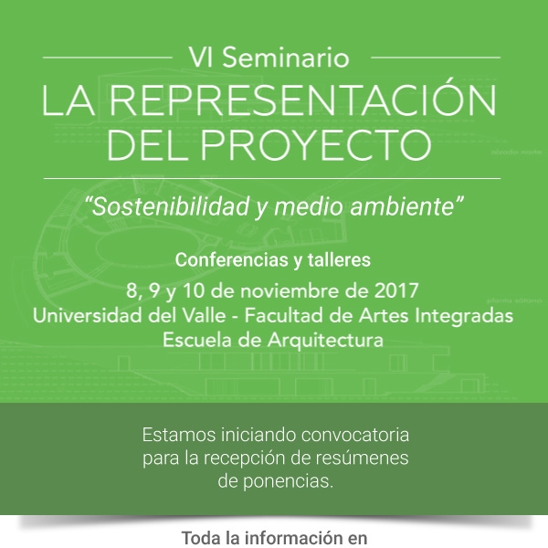 Abierta convocatoria para ponencias del 'VI Seminario de Representaci&oacute;n del Proyecto'