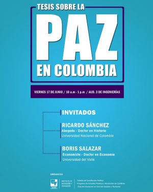 Conversatorio Tesis sobre la paz en Colombia