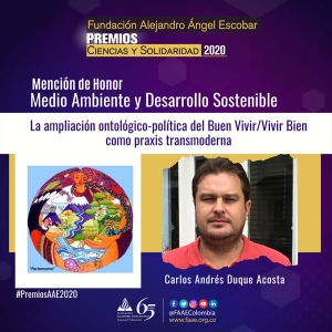 Egresado, con menci&oacute;n de honor en los Premios Alejandro &Aacute;ngel Escobar