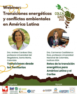 Transiciones energ&eacute;ticas y conflictos ambientales en Am&eacute;rica Latina