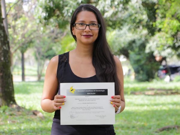 Estudiante de Biolog&iacute;a recibi&oacute; premio en el 42&deg; SOCOLEN