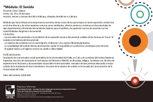 Curso de Sonido en el Cine