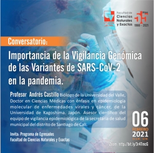 Conversatorio: Importancia de la Vigilancia Gen&oacute;mica de las Variantes de SARS-CoV-2 en la pandemia