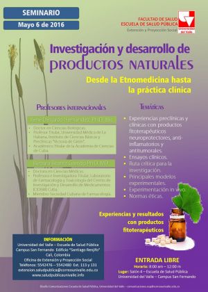 Investigaci&oacute;n y desarrollo de productos naturales