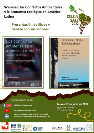 Webinar Conflictos Ambientales y la Econom&iacute;a Ecol&oacute;gica en Am&eacute;rica Latina