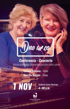 Conferencia - Concierto D&uacute;o para viol&iacute;n y piano