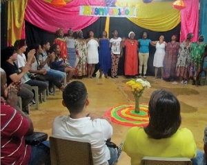 Mujeres de la Casa Cultural el Chontaduro en Viernes de Letras