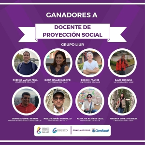 Ganadores en los Premios Docentes Universitarios 2021