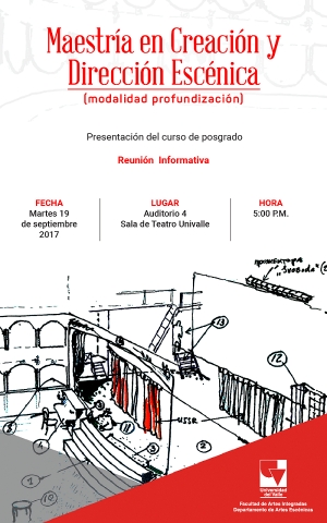 Presentaci&oacute;n de la maestr&iacute;a en 'Creaci&oacute;n y Direcci&oacute;n Esc&eacute;nica'