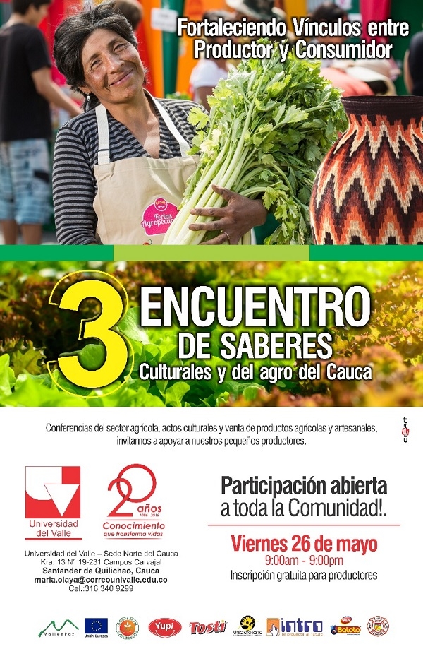 Comercio justo, en el Encuentro de Saberes del Agro del Cauca