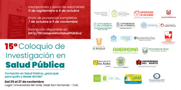 Convocatoria 15 Coloquio de Investigaci&oacute;n en Salud P&uacute;blica