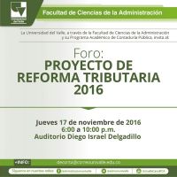 Foro An&aacute;lisis del Proyecto de Reforma Tributaria