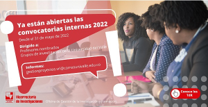 Abren Convocatorias Internas para investigaci&oacute;n y creaci&oacute;n