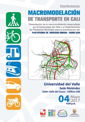 Conferencia 'Macromodelaci&oacute;n de Transporte en Cali'